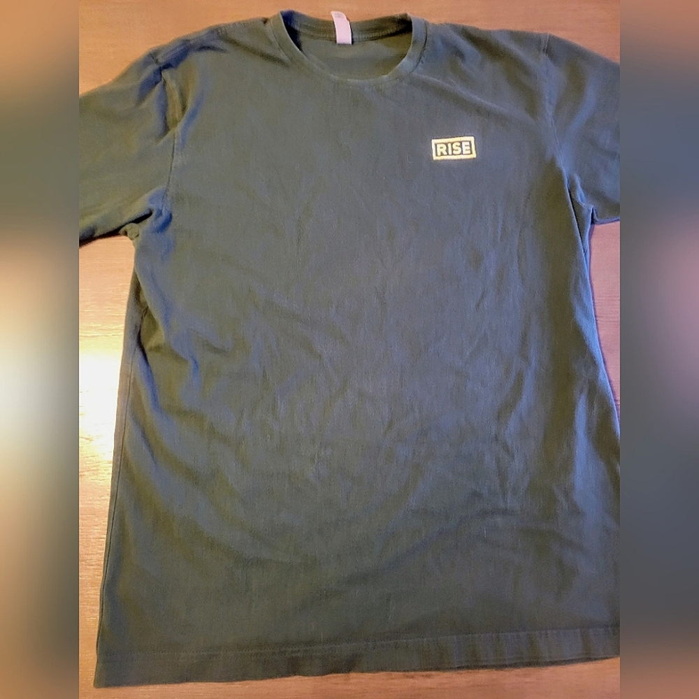 Rise Dispensary Budtender Large T-Shirt Green